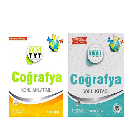 Palme TYT Coğrafya Konu ve Soru Bankası Seti 2 Kitap