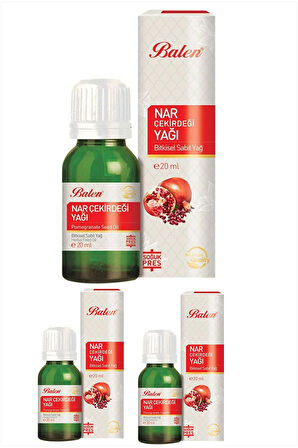 Balen Nar Çekirdeği Yağı 20 Ml X 3 Adet