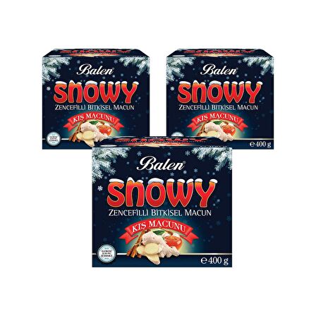 Balen Snowy Zencefilli Bitkisel Macun 400 gr (3 Adet)