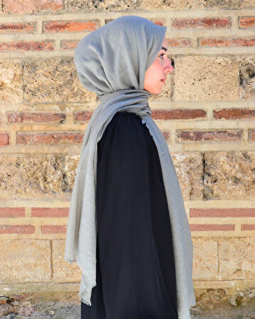 Konfor Bambu Şal Gri – Tok Duruşlu, Kaymaz