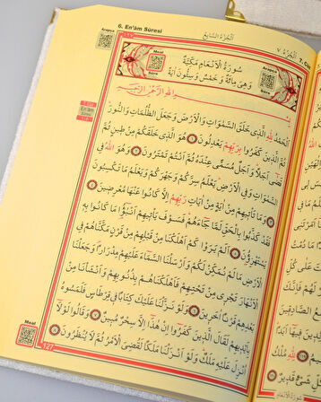 Pleksi Süslemeli Yasinli Kuran-ı Kerim Seti Beyaz