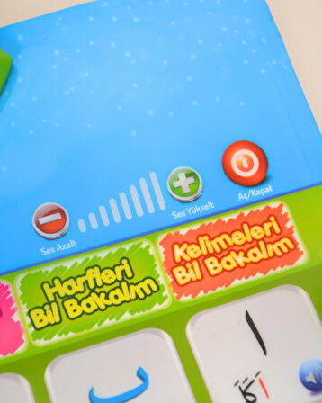 Çocuklar İçin Sesli Eğitim Panosu – Dua ve Elifba Öğreten, Sayı & Kısa Sure Okuyan