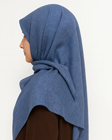 Denim Kare Eşarp– Kaymaz, Rahat ve Şık Kullanım