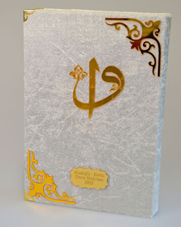 Orta Boy Diyanet Onaylı Kadife Kaplı Kur’an-ı Kerim – 17x24 cm, 604 Sayfa, QR Kodlu Sesli Arapça ve Meal