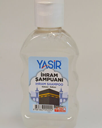 Umre ve Hac İçin Kokusuz İhram Şampuanı – 50 ml, Seyahat Boyu, İhrama Uygun- 5 Adet