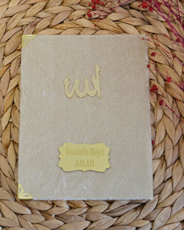 Kişiye Özel Pleksi İsimli Kadife Yasin Kitabı – 128 Sayfa