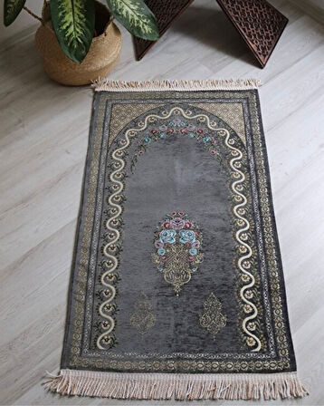 Çeyizlik Hediyelik Seccade Set – Astarlı Kadife Seccade, Eşarp, Kristal Tesbih, Erkek Tesbihi, Takke ve Esanslı Özel Kutulu Lüks Hediye