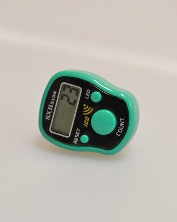 Bilenler Zikirmatik Tesbih LED Işıklı Parmak Geçmeli Dijital Sayaç Çok Renkli