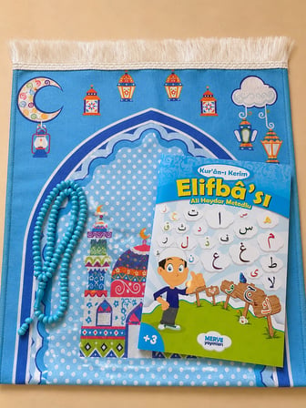 Çocuk Namaz Seti 2001– Çantalı Seccade, Elif Ba ve 99'lu Tesbih