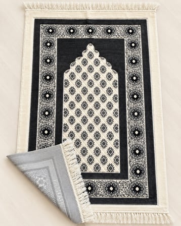 Yıldızlı Mihrap Kadife Seccade 70x115 cm Hediyelik Çeyizlik Seccade