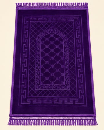 Peluş Seccade Yumuşak Dokulu Büyük Boy Namaz Seccadesi 130x80 cm
