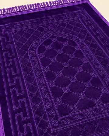Peluş Seccade Yumuşak Dokulu Büyük Boy Namaz Seccadesi 130x80 cm