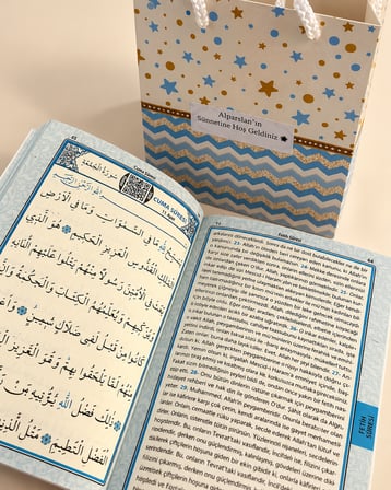 Yasin Kitabı Hediyelik İsimli QR Kodlu Sesli Dinleme Özellikli Çanta Boy Yasin