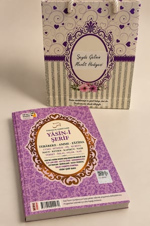Yasin Kitabı Hediyelik İsimli QR Kodlu Sesli Dinleme Özellikli Çanta Boy Yasin