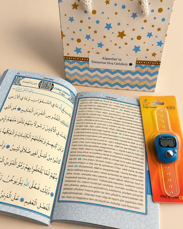 Yasin Kitabı Zikirmatik Hediyelik İsimli QR Kodlu Sesli Dinleme Özellikli Çanta Boy Yasin