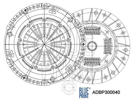 Blue Print ADBP300040 Debriyaj Seti Volkswagen-Audi 04E141016KS1