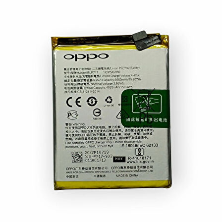 Oppo BLP717 Batarya Oppo Reno Z Uyumlu Yedek Batarya