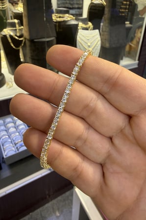 Gurmet Su Yolu Bileklik Zirkon Taşlı