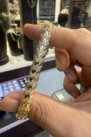 XUPİNG Hasır Model Taşlı Bileklik