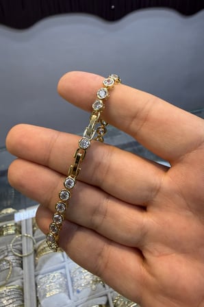 Sıvıma Taşlı Su Yolu Bileklik Vip Serisi