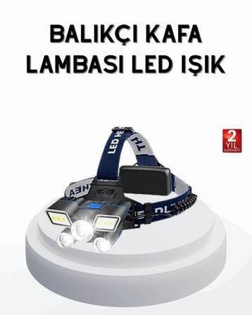 Profesyonel Şarjlı Led Far – İpx5 Suya Dayanıklı 4 İşık Modu Hareket Sensör