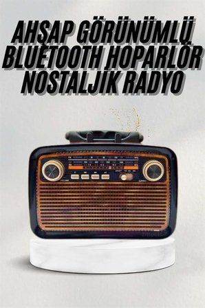 Bluetooth Hoparlör Ahşap Renk Vintage Işıklı Nostaljik Radyo Fm Ahşap Görün?
