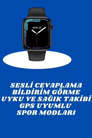 Akıllı Saat Nabız Ölçebilen Adımsayar Kalori Hesaplama Tema Değiştirme GPS U