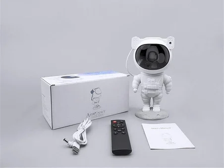 Çocuklara Özel Projeksiyon Astronot Lamba Speaker Sevimli