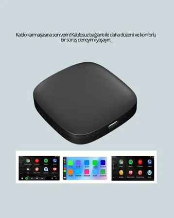 5.8GHz WiFi Destekli Kablosuz Android Auto Dönüştürücü Yeni Nesil