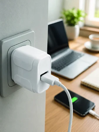 USB Girişli 12W Şarj Adaptörü Kompakt Telefon Şarj Cihazı