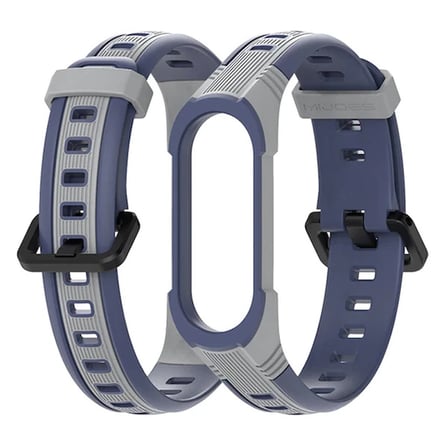 Mijobs Xiaomi Mi Band 5-4 Çift Renk Kayış Kordon-(5775)
