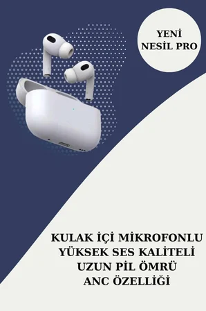 3 Kordonlu Pembe Amoled Ekran Akıllı Saat ve Yeni Nesil Pro Kablosuz Bluetooth Kul