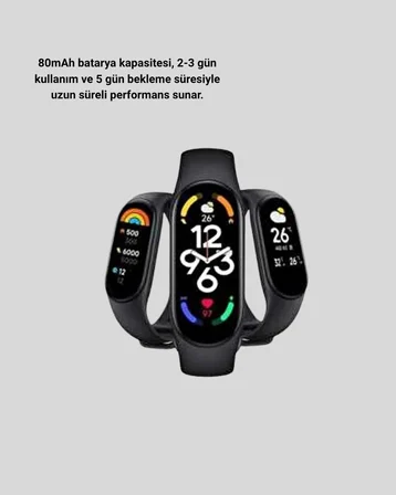 Akıllı Spor Bilekliği – Kalp Atış Kan Basıncı Uyku Takip ve Bildirim Özell