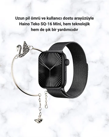 Akıllı Saat SQ-16 Mini Series 10 | Unisex Tasarım Sağlık ve Spor Takibi