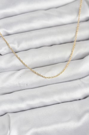 CM 14K Gold Renk Burgu Model 60 cm Kadın Kolye 5886