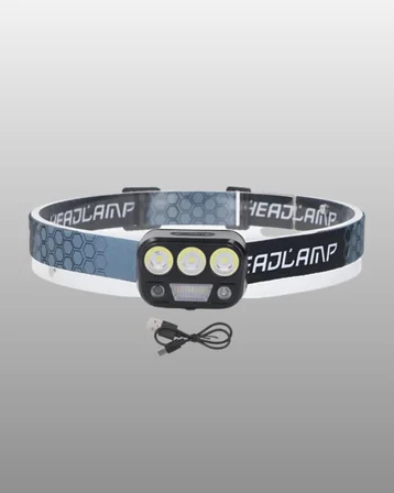 El Hareket Sensörlü Led Kafa Feneri 5 Mod Ayarlanabilir