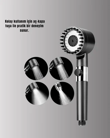 Banyo İçin Filtreli Duş Başlığı Pratik Kullanım