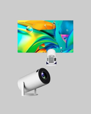 4K Destekli Full HD Projeksiyon Cihazı – 130 inç Geniş Ekran WiFi ve HDMI Bağl