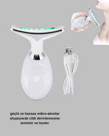Kırışıklık Önleyici Güzellik Cihazı | Mikro Akım Masaj ve Isı Terapisi