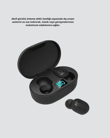 Kablosuz Bluetooth Kulaklık – Gürültü Önleyici Suya Dayanıklı Mikrofonlu Uz