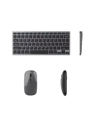 Bluetooth Ve 2.4G Destekli Kablosuz Klavye Mouse Seti Şarj Edilebilir
