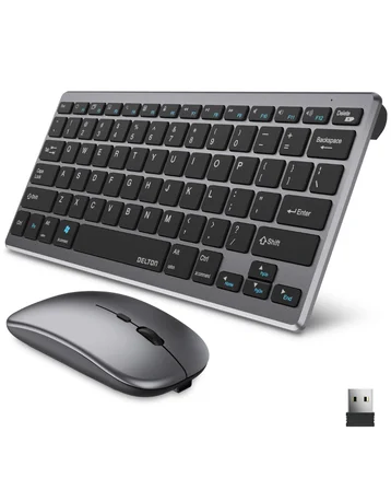 Bluetooth Ve 2.4G Destekli Kablosuz Klavye Mouse Seti Şarj Edilebilir