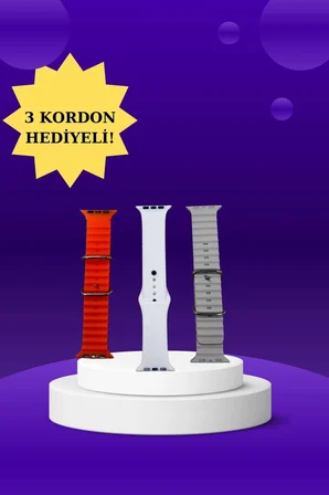 Akıllı Saat Arama Görüşme Bildirim Görme Uyku ve Sağlık Takibi Nabız Ölçe