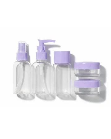Seyahat İçin 5’li Şeffaf Kozmetik Şişe Seti 30 ml