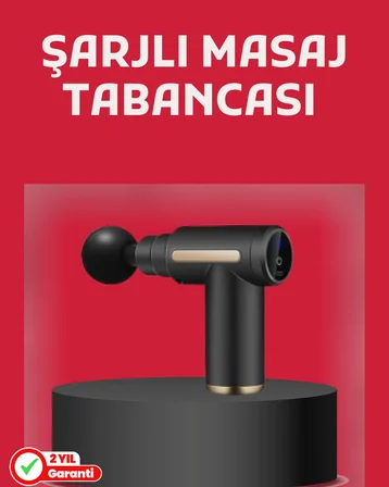 Derin Doku Masaj Tabancası 4 Başlık 6 Kademeli Sessiz Güç Şarjlı Kas Gevşeti