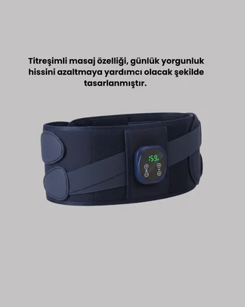 Titreşim ve Isı Özellikli Masaj Kemeri Ayarlanabilir