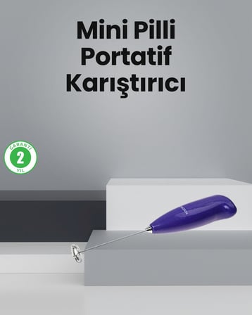 Mutfak İçin Mini El Mikseri – Kahve Süt Krema ve Sos Karıştırıcı