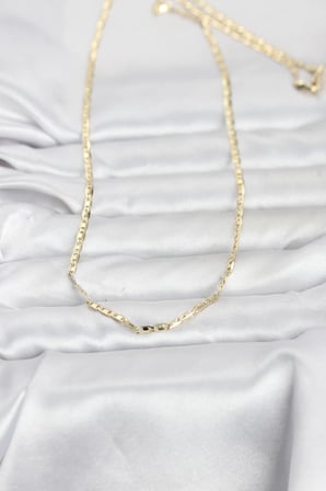 CM 14K Gold Renk Gemici Zincir Model 60 cm Kadın Kolye 5886