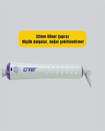 Hızlı Isınan Kompakt ve Güvenli – Tüm Saç Tiplerine Uygun Kıvırma Cihazı 