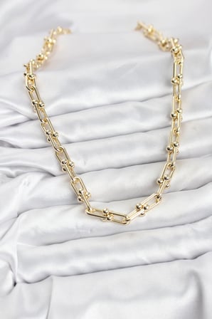 Pirinç Gold Renk Tifani Model Kadın Kolye 5886